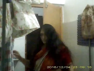 Crestfallen Matured Indian Milf Undressing her saree In Bathroom Teaser Video
